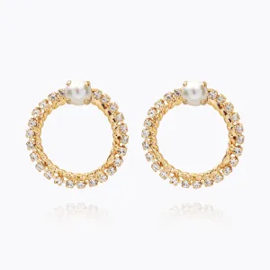 One Love Earring / Pearl   Crystal Caroline Svedbom
