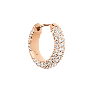 Pavé Crystal Earrings Rose Gold Daniel Wellington
