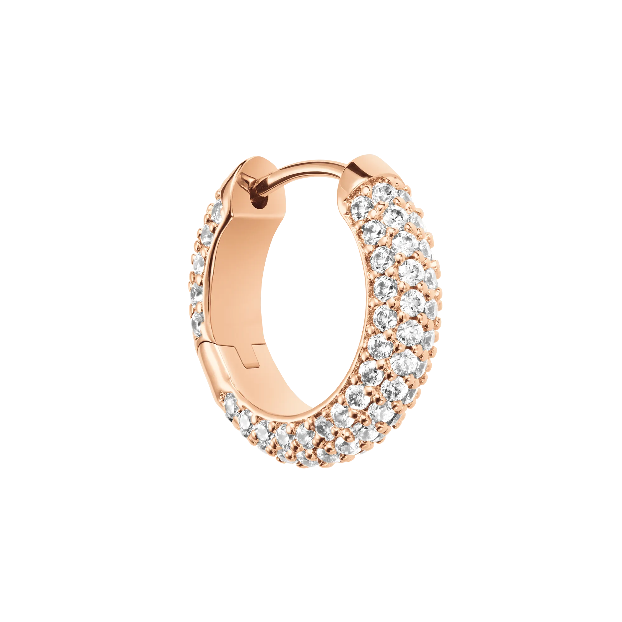 Pavé Crystal Earrings Rose Gold Daniel Wellington
