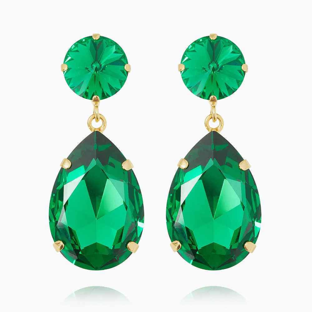 Perfect Drop Earrings / Majestic Green Caroline Svedbom