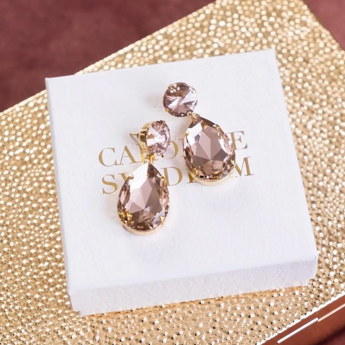 Perfect Drop Earrings / Vintage Rose Caroline Svedbom
