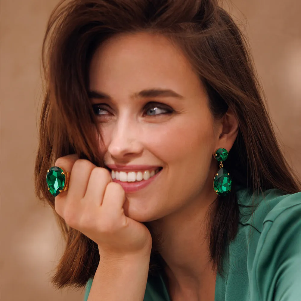 Perfect Drop Ring / Majestic Green Caroline Svedbom