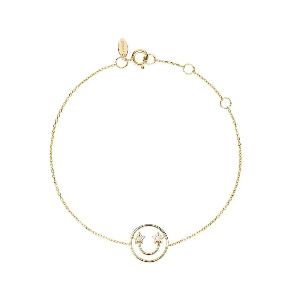 PETIT Beck 14K Gold Bracelet w. Diamond