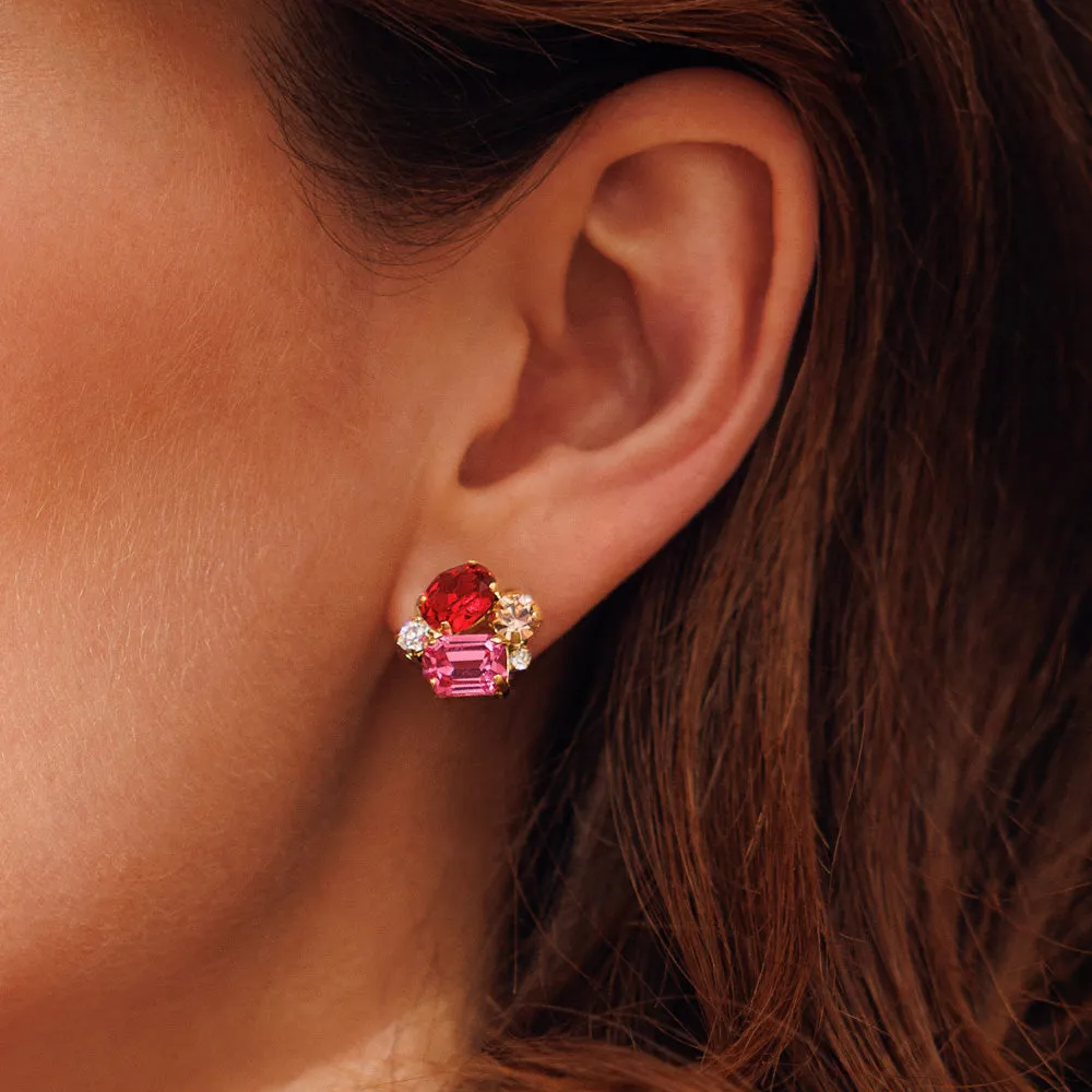 Petite Carolina Earrings / Scarlet Combo Caroline Svedbom