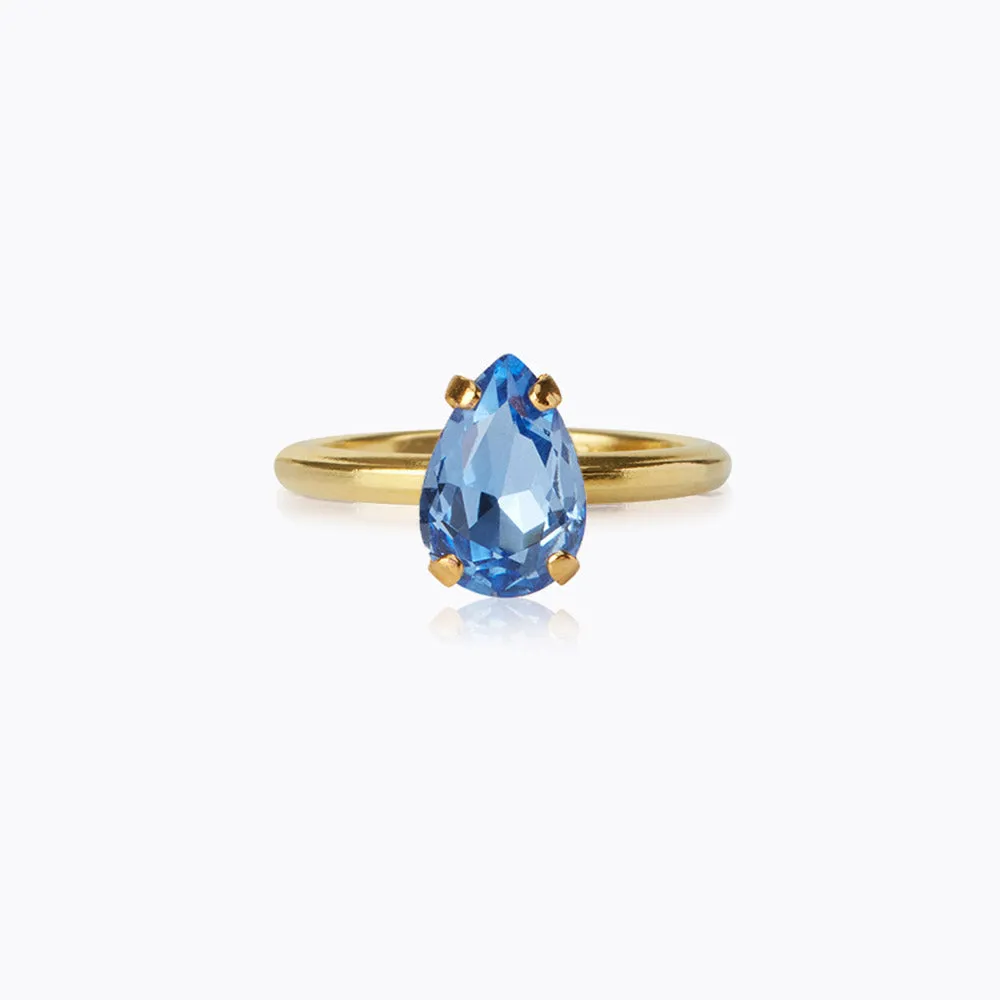 Petite Drop Ring / Lapis Caroline Svedbom