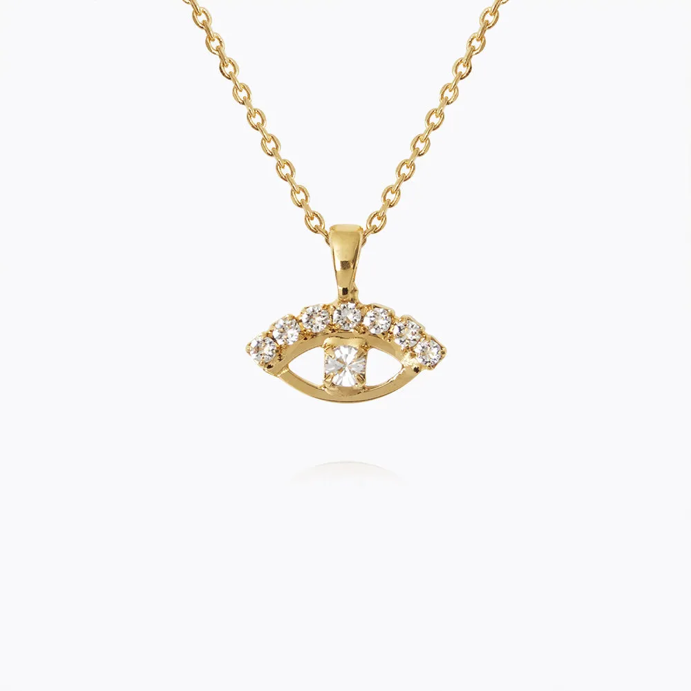 Petite Greek Eye Necklace / Crystal Caroline Svedbom