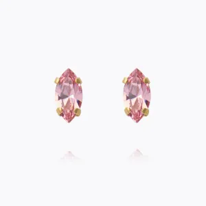 Petite Navette Earrings / Light Rose Caroline Svedbom