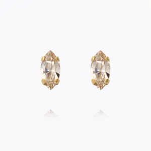 Petite Navette Earrings / Light Silk Caroline Svedbom