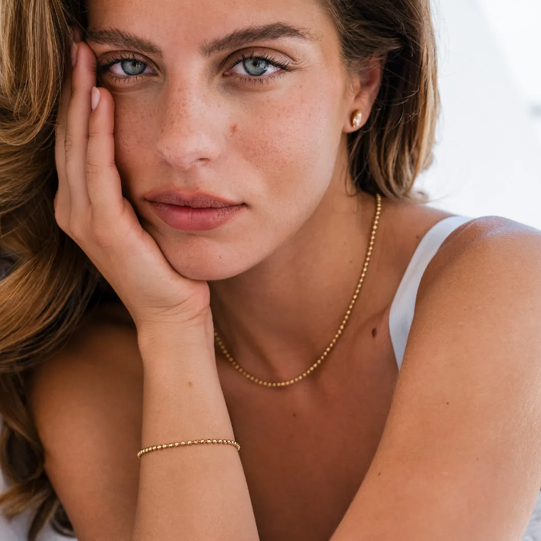 Petite Navette Earrings / Light Silk Caroline Svedbom