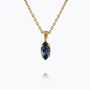 Petite Navette Necklace / Denim Blue Caroline Svedbom