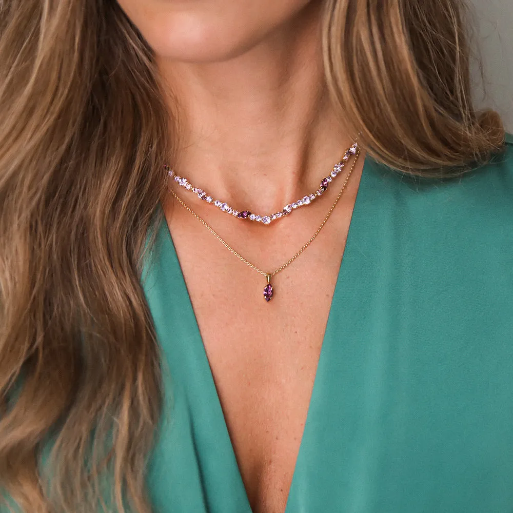 Petite Navette Necklace / Iris Caroline Svedbom