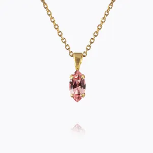 Petite Navette Necklace / Light Rose Caroline Svedbom