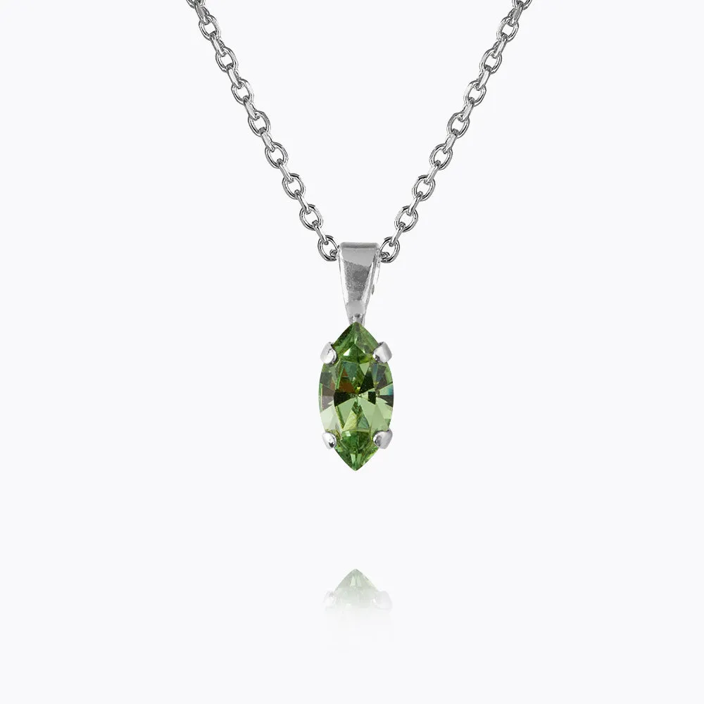 Petite Navette Necklace / Peridot Caroline Svedbom
