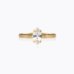 Petite Navette Ring / Crystal Caroline Svedbom