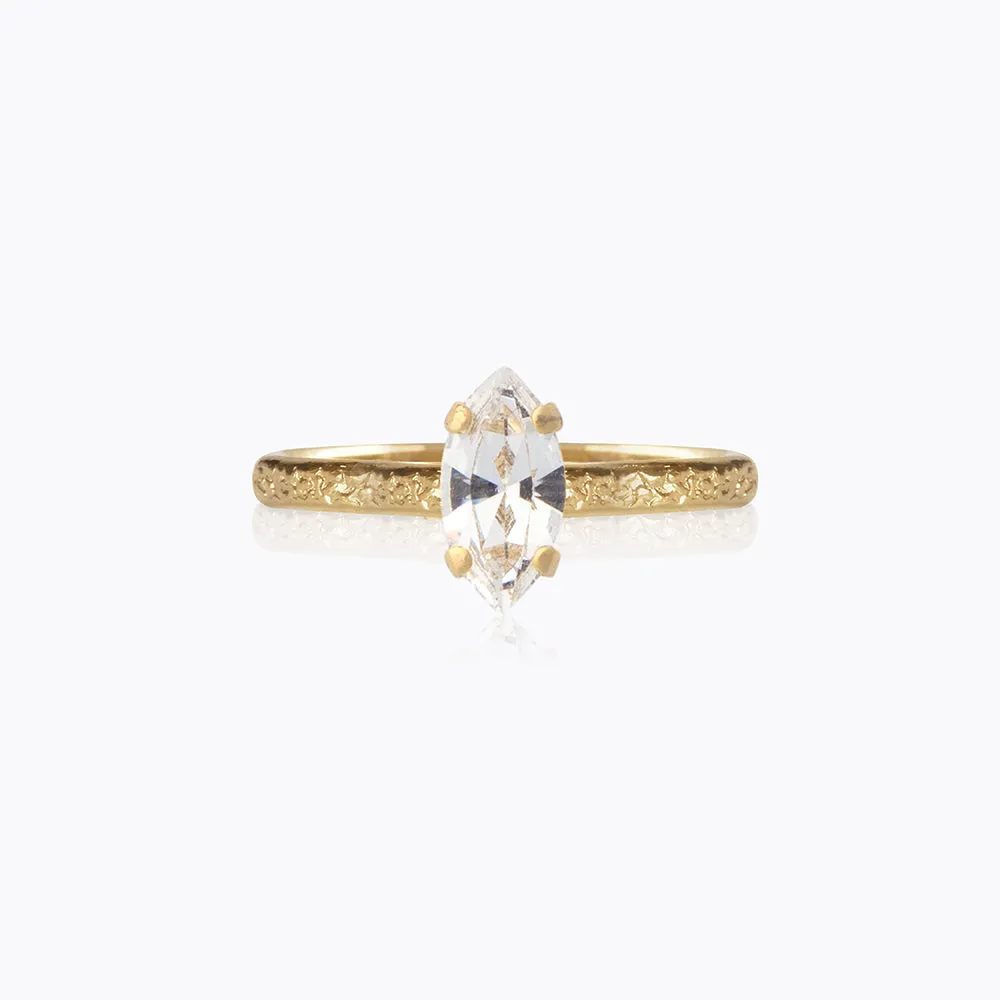 Petite Navette Ring / Crystal Caroline Svedbom