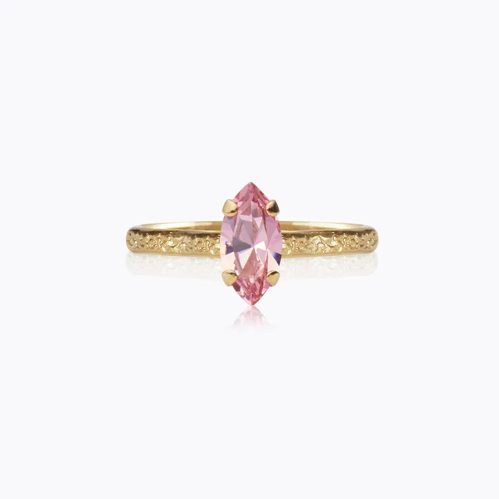Petite Navette Ring / Light Rose Caroline Svedbom