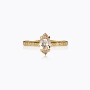 Petite Navette Ring / Light Silk Caroline Svedbom