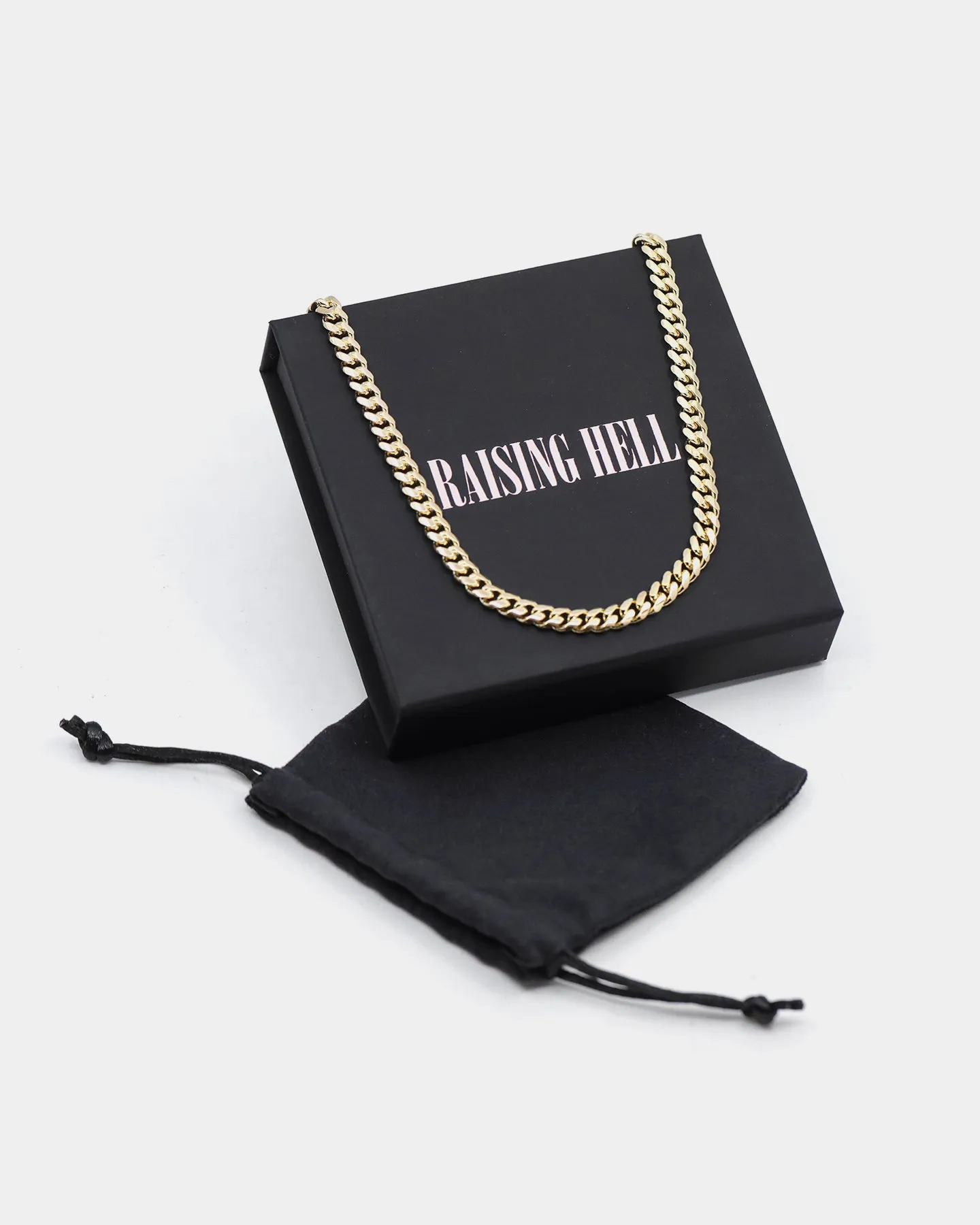 Raising Hell Women's 6mm 14" Cuban Choker Chain 18K Gold Vermeil