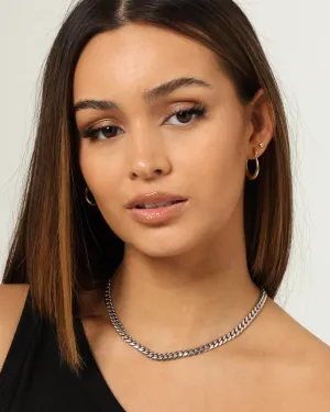 Raising Hell Women's 6mm 16" Cuban Choker Chain Sterling Silver