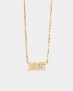 Raising Hell Women's '97 Year Necklace Gold