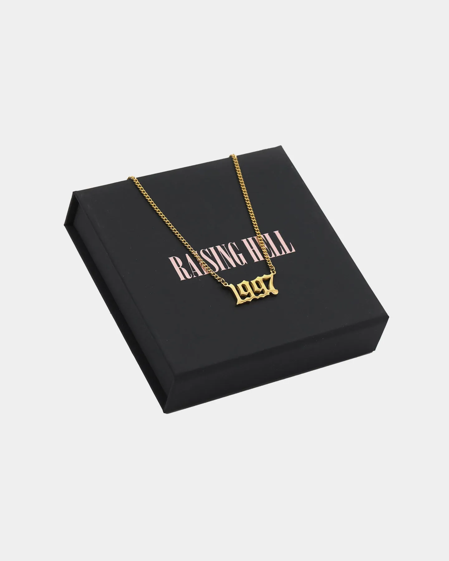 Raising Hell Women's '97 Year Necklace Gold