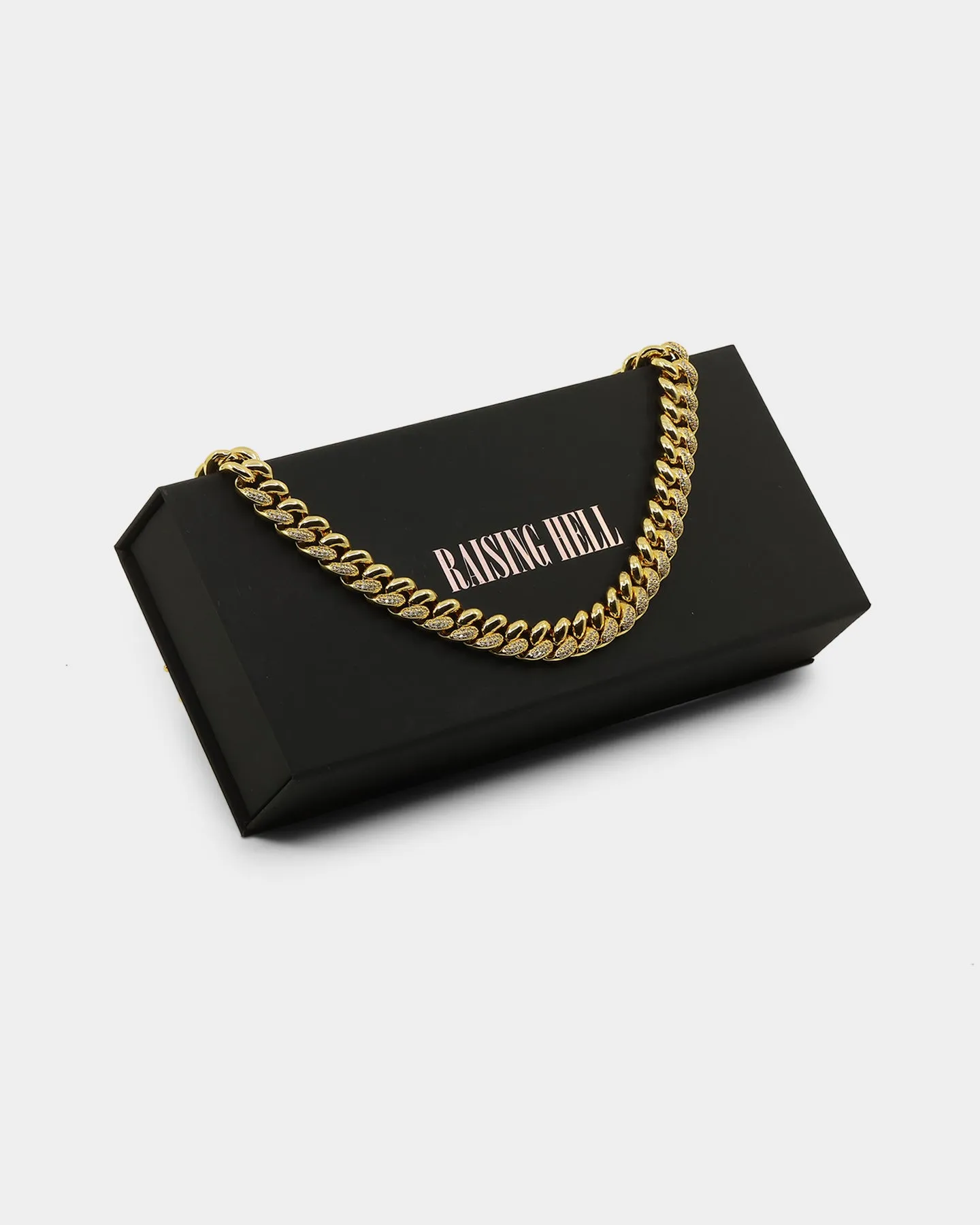 Raising Hell Women's Nine Iced Necklace Iced Gold