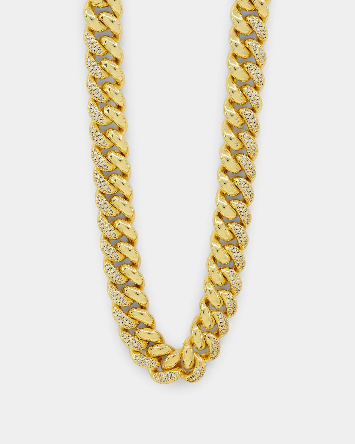 Raising Hell Women's Nine Iced Necklace Iced Gold