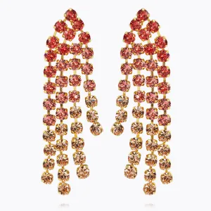 Rosanna Earrings / Peach Combo Caroline Svedbom