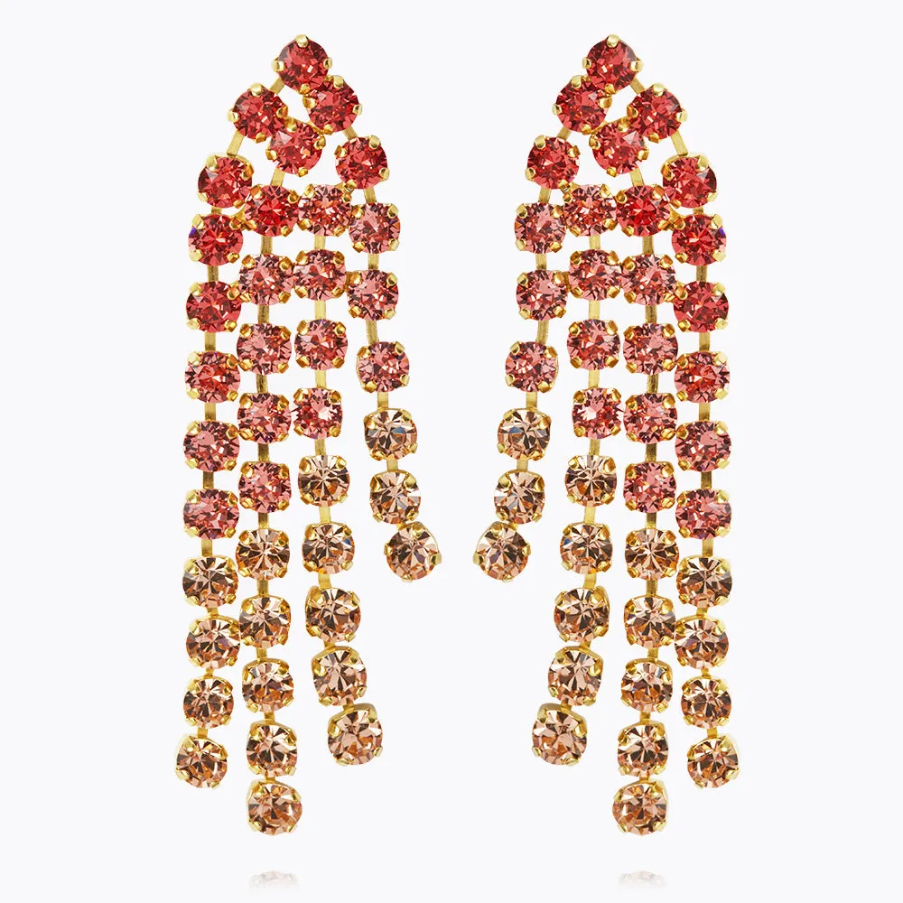 Rosanna Earrings / Peach Combo Caroline Svedbom