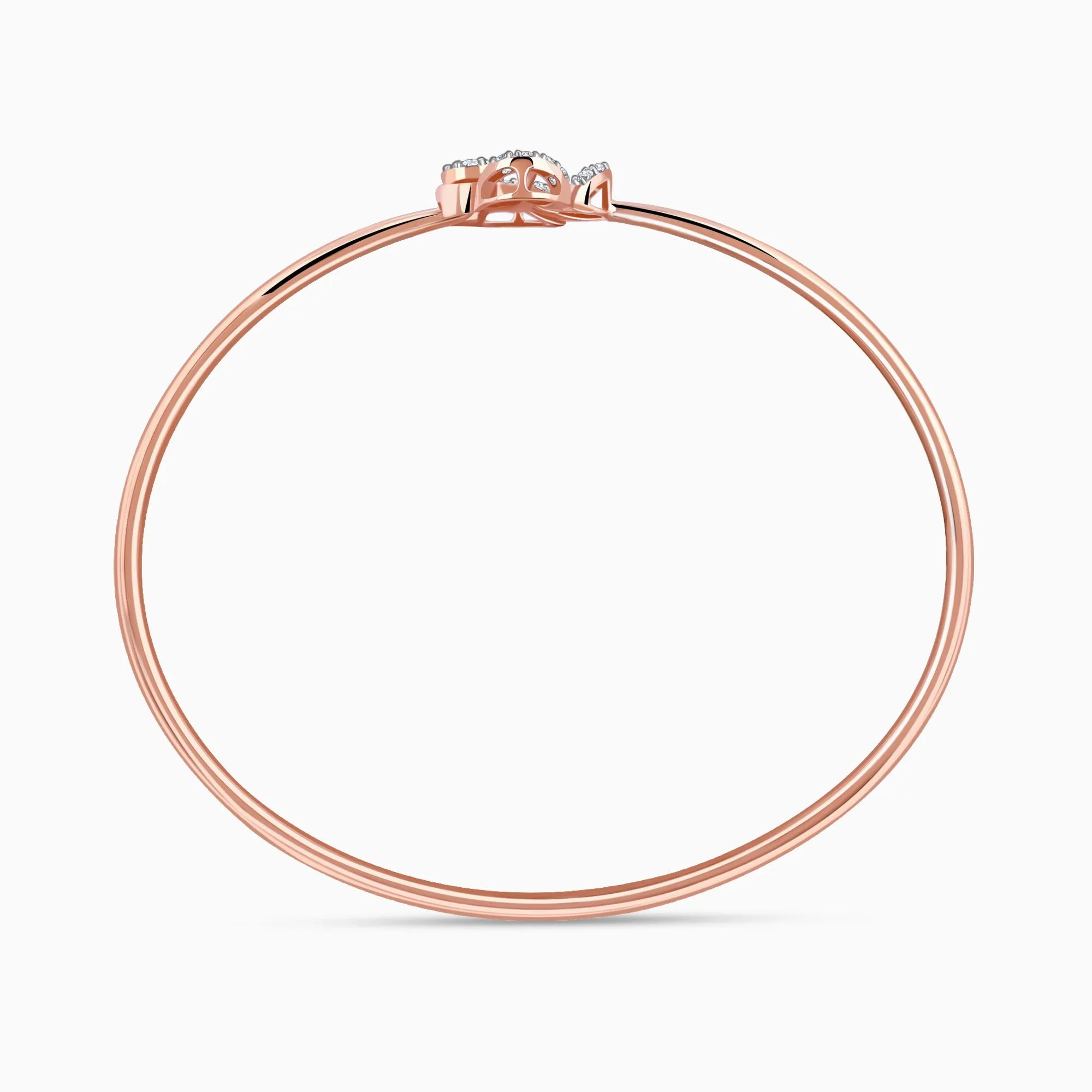 Rose Gold Alhambra Diamond Bangle Giva