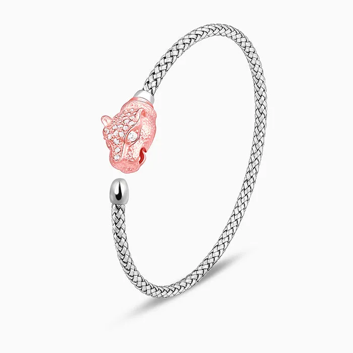 Rose Gold And Silver Gorgeous Panther Bracelet Giva