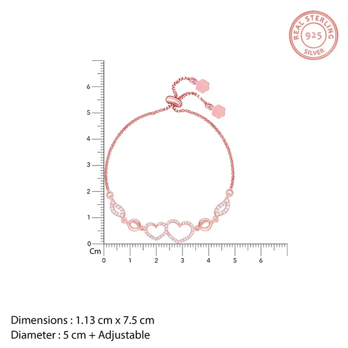Rose Gold Bright Heart Bracelet Giva
