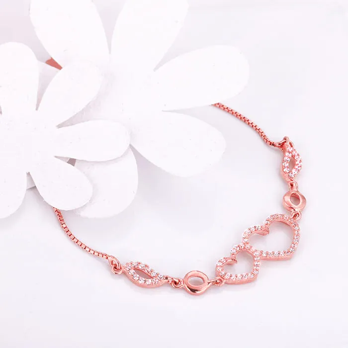 Rose Gold Bright Heart Bracelet Giva