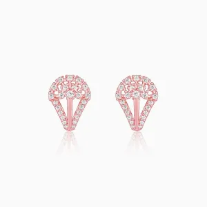 Rose Gold Celestial Half Moon Earrings Giva