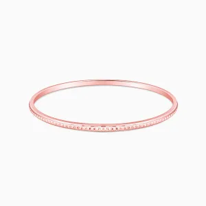 Rose Gold Circle Patterned Bangle Giva