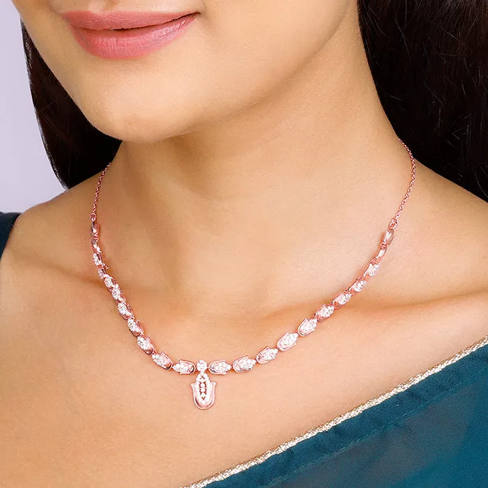 Rose Gold Classic Hamsa Necklace Giva