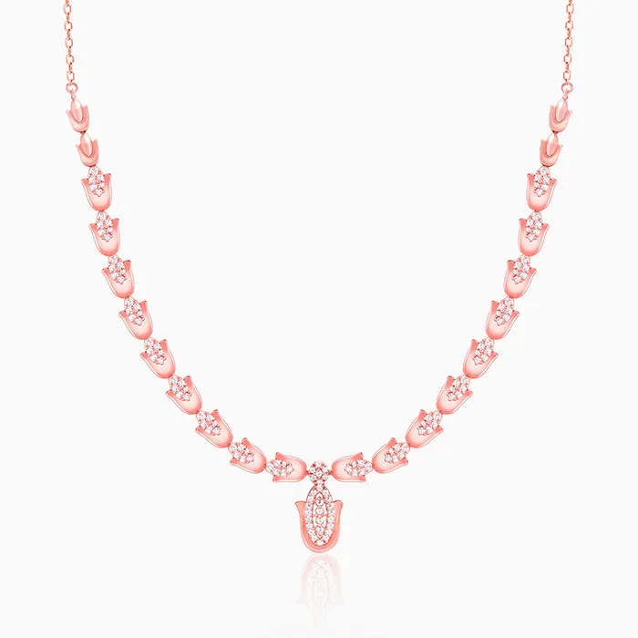 Rose Gold Classic Hamsa Necklace Giva