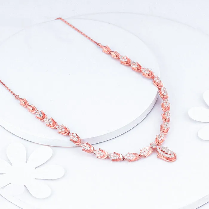 Rose Gold Classic Hamsa Necklace Giva