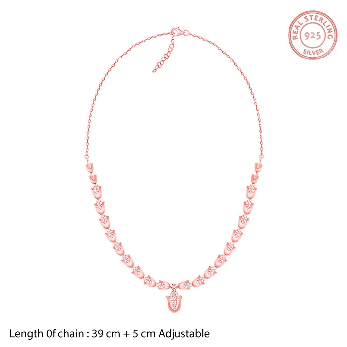 Rose Gold Classic Hamsa Necklace Giva