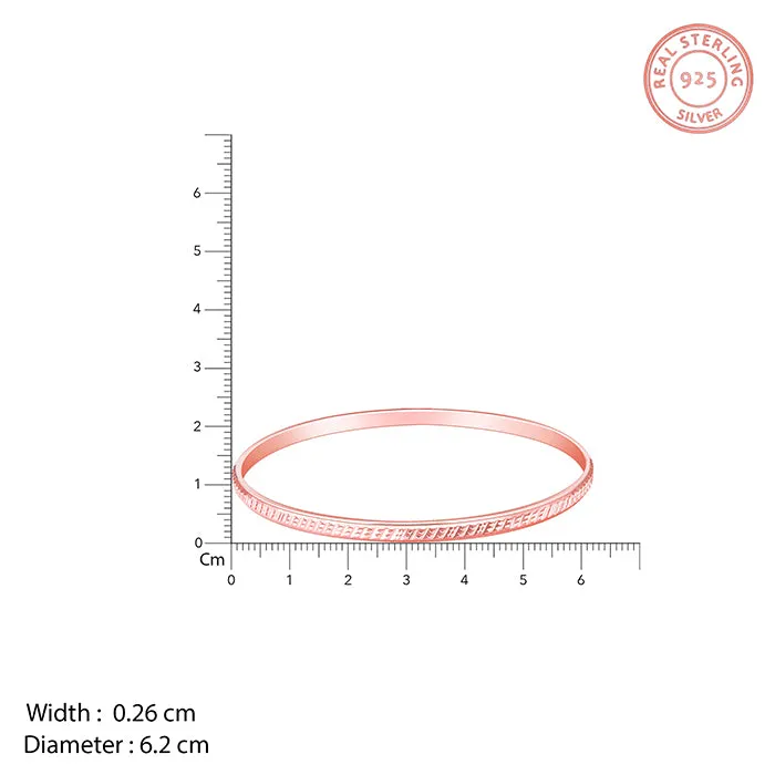 Rose Gold Cubical Shine Bangle Giva