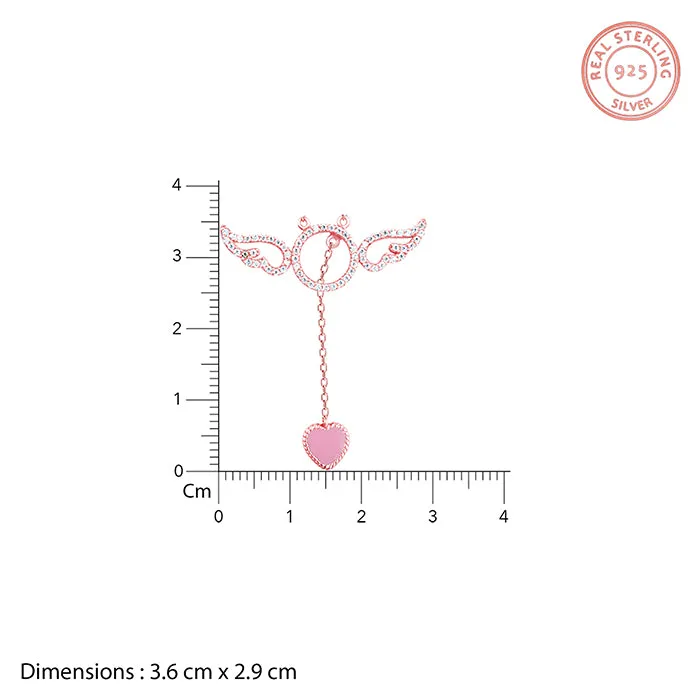 Rose Gold Cupid Wings Necklace Giva