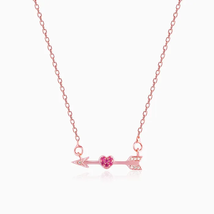 Rose Gold Cupid's Arrow Necklace Giva
