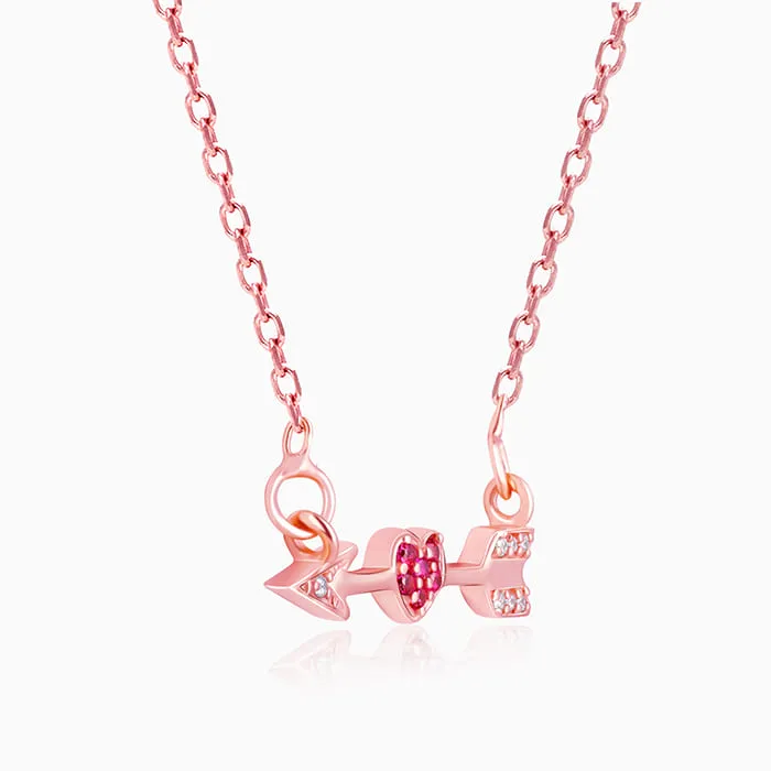 Rose Gold Cupid's Arrow Necklace Giva