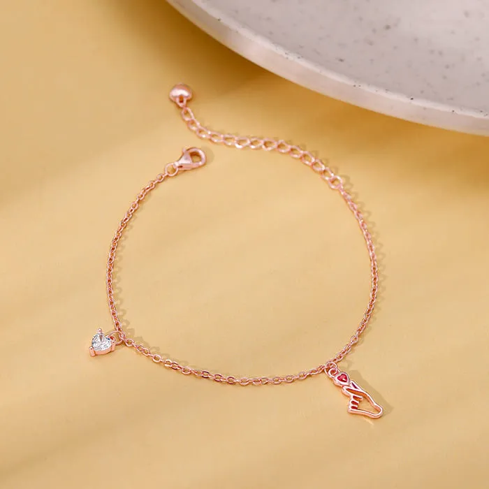 Rose Gold Cute Love Bracelet Giva