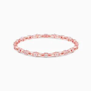 Rose Gold Draped In Floral Bangle Giva