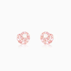 Rose Gold Elegant Swirl Earrings Giva