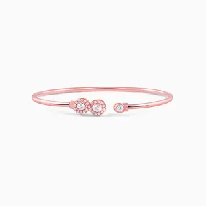 Rose Gold Endless Shenanigans Cuff Bracelet Giva
