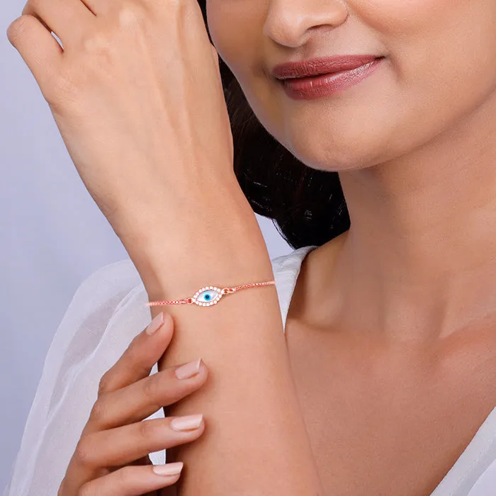 Rose Gold Evil Eye Bracelet Giva