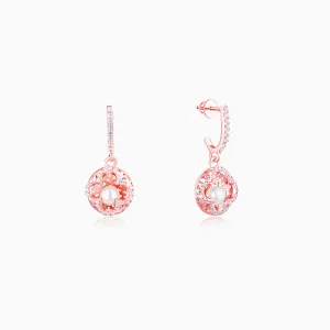 Rose Gold Filigree Pearl Grace Earrings Giva