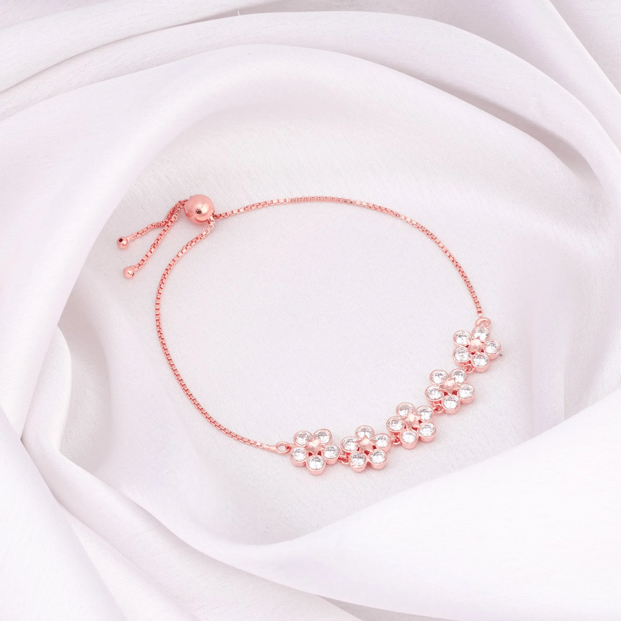 Rose Gold Floral Lover Bracelet Giva